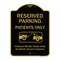 Signmission Designer Series-Reserved Parking Patients Violators Will Be Towed Away At, 24" x 18", BG-1824-9902 A-DES-BG-1824-9902 - alternate 1
